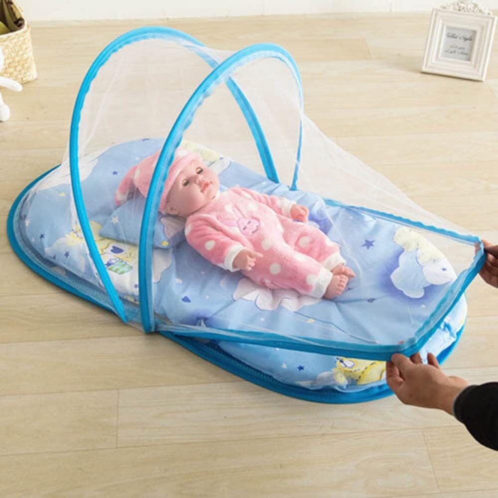 Moustiquaire Lit Bébé - SleepNest™ - Bleu - Eman Bébé